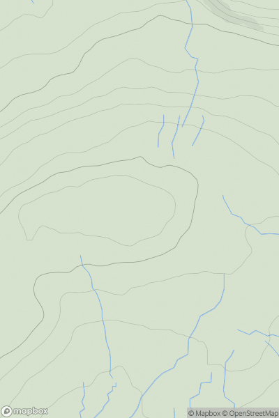 Thumbnail image for Water Crag [North Pennines] showing contour plot for surrounding peak